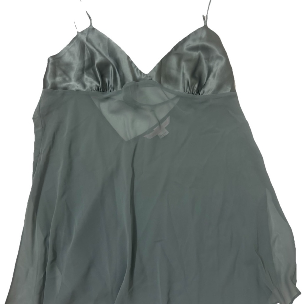 Victoria Secret Lingerie Large   Sheer Babydoll Short Strappy Gray